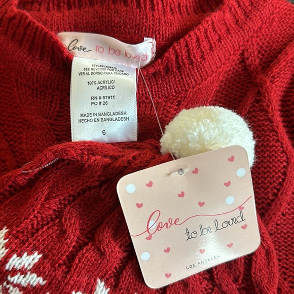 Love to be Loved Cable Knit Christmas Sweater - Picture 3 of 3